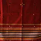 Kutchi Embroidered Mirror Work & Bhujodi Woven Woolen Shawl - Maroon