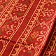 shop Handwoven Patola Silk Saree - Dark Red