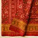 shop Handwoven Patola Silk Saree - Dark Red
