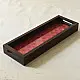 buy Patola silk pink Tray With Handle