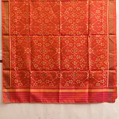 Rasika . रसिका ~ Patola Silk Dupatta ~ Orangish Brown Rasika . रसिका ~ Patola Silk Dupatta ~ Orangish Brown