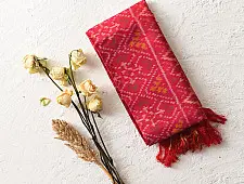 Rasika ✼ Patola Silk Dupatta ✼ 6 Rani Pink Dupatta