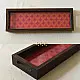 buy Patola silk pink Tray With Handle