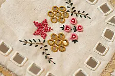 A pocket full of joy | Embroidered Potli Purse With Detachable Belt - Off White