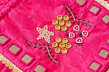 A pocket full of joy | Embroidered Potli Purse With Detachable Belt  - Rani Pink