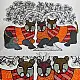 Hand Painted Gond Painting - Wild Cats