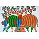 Shop online hand painted canvas gond painting