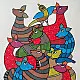 Hand Painted Gond Painting - Deer