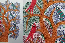 Nandan . नंदन ❁ Gond Painting (23" x 15") ❁ 20