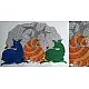 Shop online hand painted on Paper gond painting
