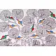 hand painted gond painting of singing birds on tree