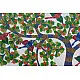 gond painting of peacock and deer