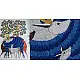 Hand painted gond painting - Deer family
