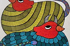 Nandan . नंदन ✦ Handcrafted Gond Painting 