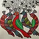 Hand Painted Gond Painting - Birds