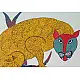Shop online hand painted on Paper gond painting