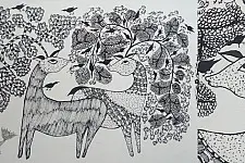 Nandan . नंदन ❁ Gond Painting (10" x 14") ❁ 35