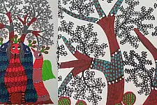 Nandan . नंदन ❁ Gond Painting (10" x 14") ❁ 41