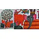 Hand Panted Canvas Gond Painting