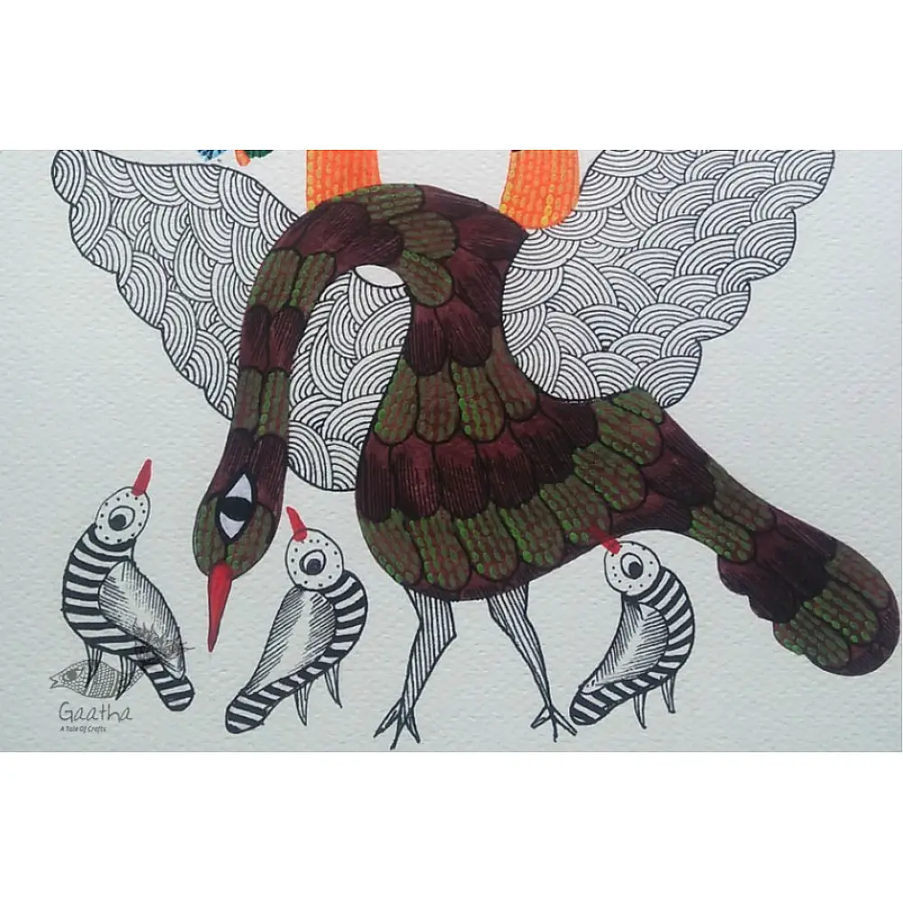 Shop online hand painted gond painting