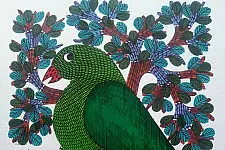 Nandan . नंदन ✦ Gond Painting (10" x 14") ✦ 6
