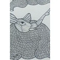 Nandan . नंदन ✦ Gond Painting (10" x 14") ✦ 12