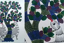 Nandan . नंदन ✦ Gond Painting (10" x 14") ✦ 11