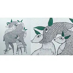 Nandan . नंदन ✦ Gond Painting (10" x 14") ✦ 16