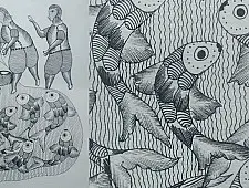 Nandan . नंदन ✦ Gond Painting (10" x 14") ✦ 19