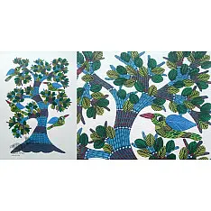Nandan . नंदन ✦ Gond Painting (10" x 14") ✦ 2