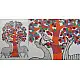 Hand Painted Gond Art ~ Painting ( 11" x 15" ) Orange Tree