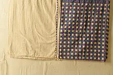 Tanka . टांका - Embroidered & Applique Cotton Double Bedcover