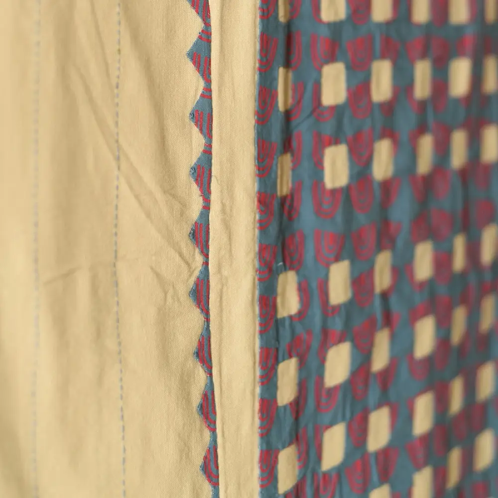 Embroidered & Applique Cotton Double Bedcover