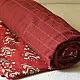 Embroidered Cotton Double Bedcover - Maroon