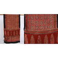 मिट्टी से | Mitti se ❦ Ajrakh Modal Silk Stole ~ 3