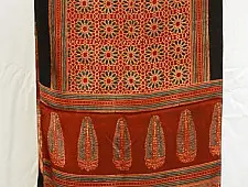 मिट्टी से | Mitti se ❦ Ajrakh Modal Silk Stole ~ 3