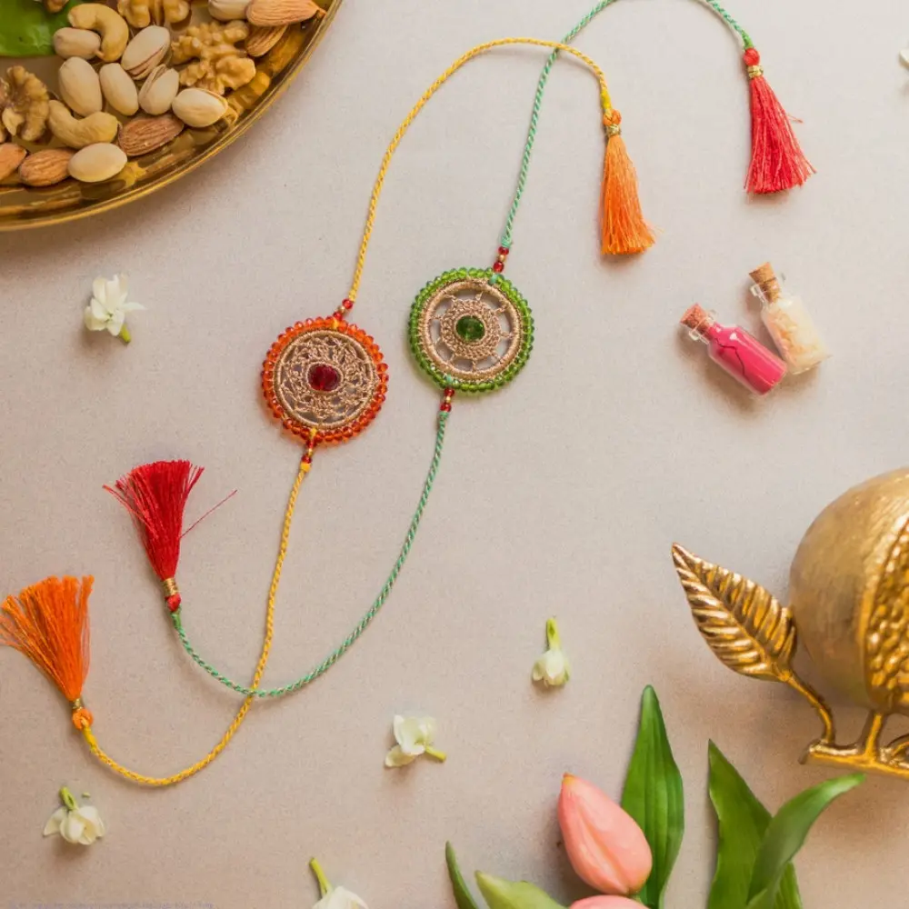 shop Handmade Crochet Rakhi (Set of 2)