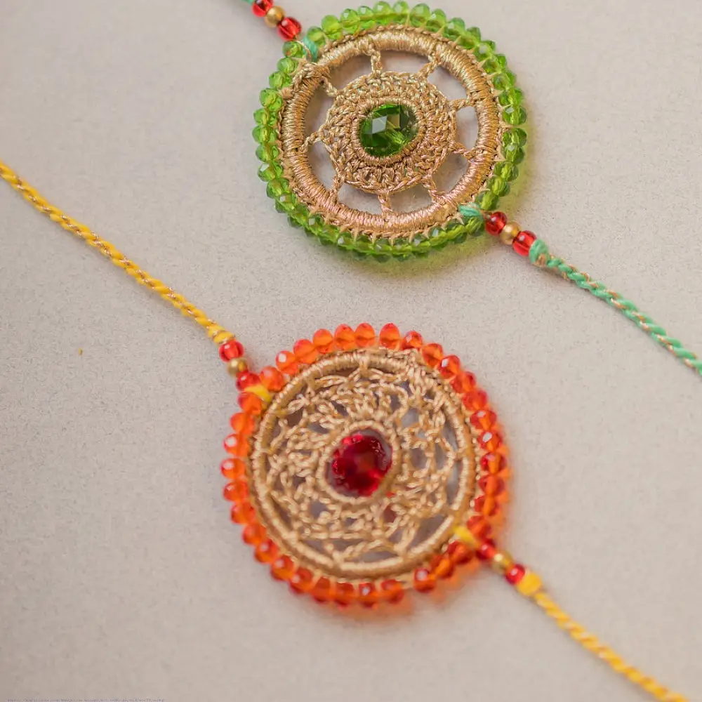 shop Handmade Crochet Rakhi (Set of 2)