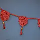 Crochet Toran |  Bird Boho Bunting ~ Rust Red