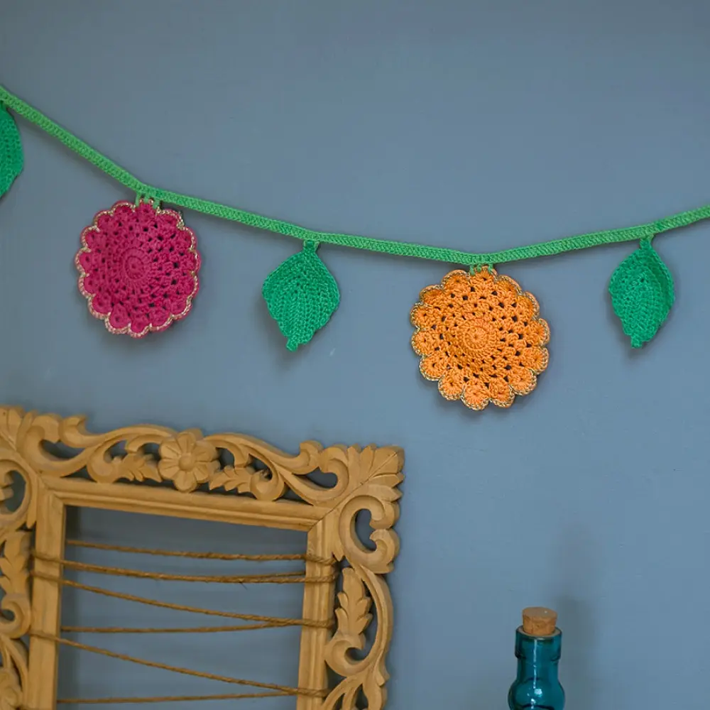 Crochet Torans | Flower Toran Bunting 