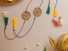 Crochet Rakhi -⚬- Handmade Twilight Weave Rakhi (Set of 2)