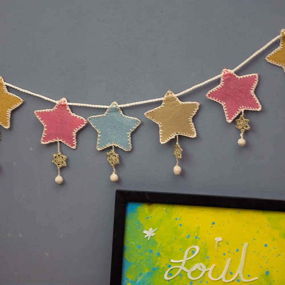 Crochet Toran |Kids Room Decor Bunting ~ Stars
