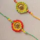 shop Handmade Om Aura Crochet Rakhi (Set of 2)