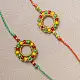 shop Handmade Rainbow Ring Crochet Rakhi (Set of 2)
