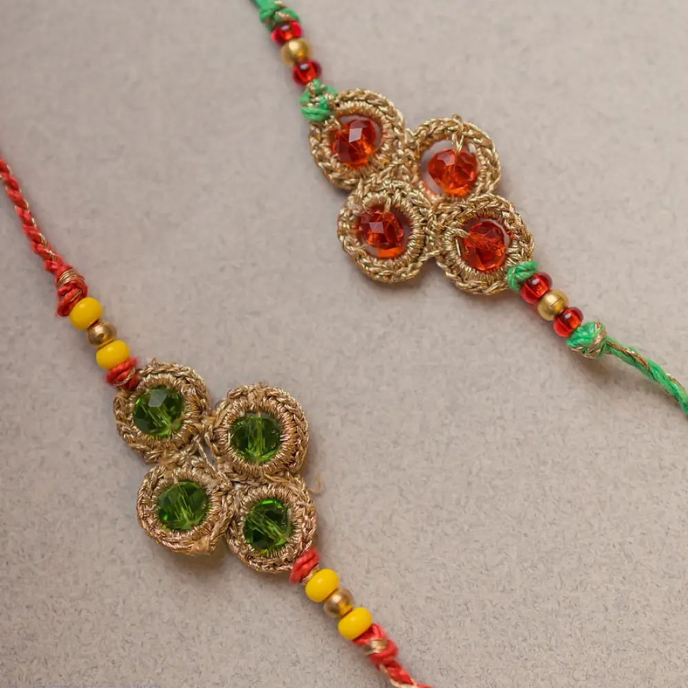 shop Handmade Crochet Rakhi (Set of 2) 19
