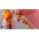 A Symphony in Color | Hand Knitted Crochet Chanderi Stole - K