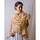 A Symphony in Color | Hand Knitted Crochet Chanderi Stole - A