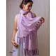 A Symphony in Color | Hand Knitted Crochet Chanderi Stole - C