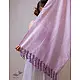 A Symphony in Color | Hand Knitted Crochet Chanderi Stole - C