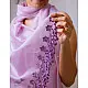 A Symphony in Color | Hand Knitted Crochet Chanderi Stole - C